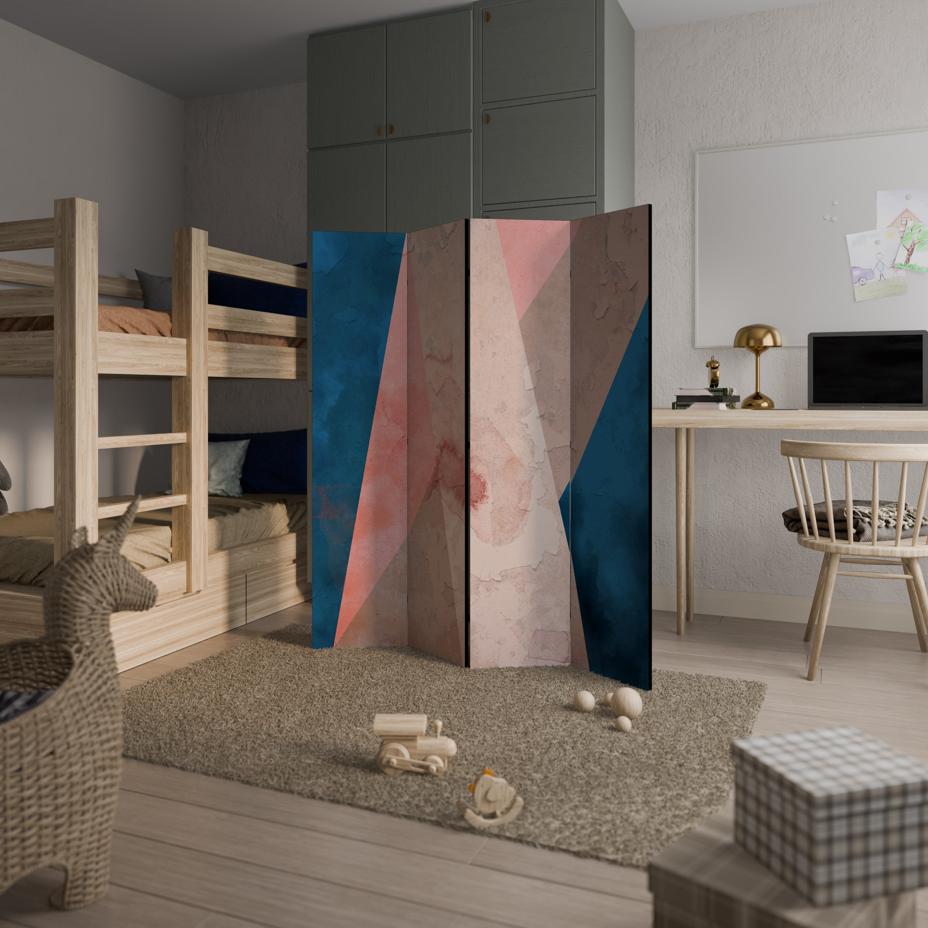 PEONY INTERIOR 4-Panel Room Divider