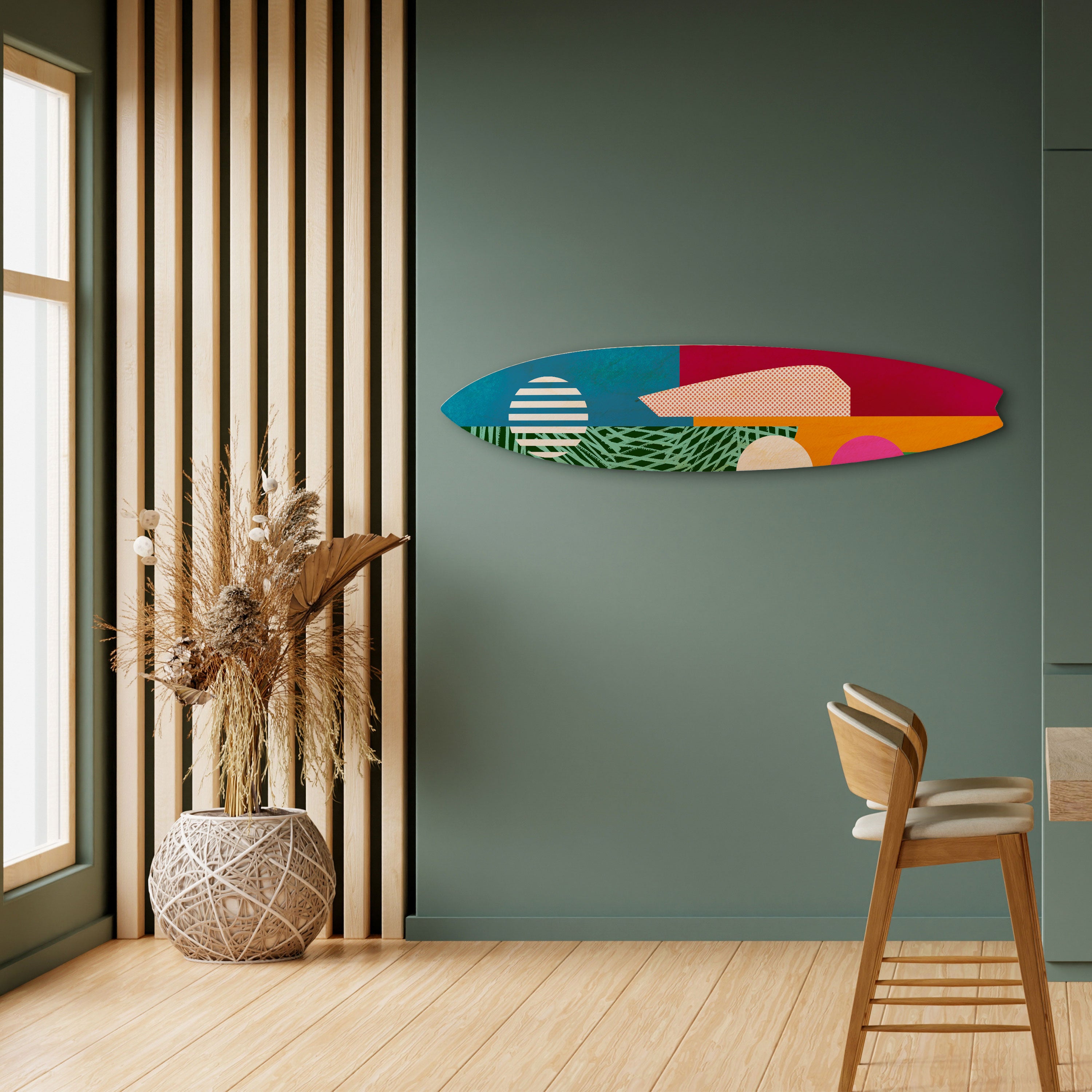 VIVID VIBES Surfboard Decorative Panel