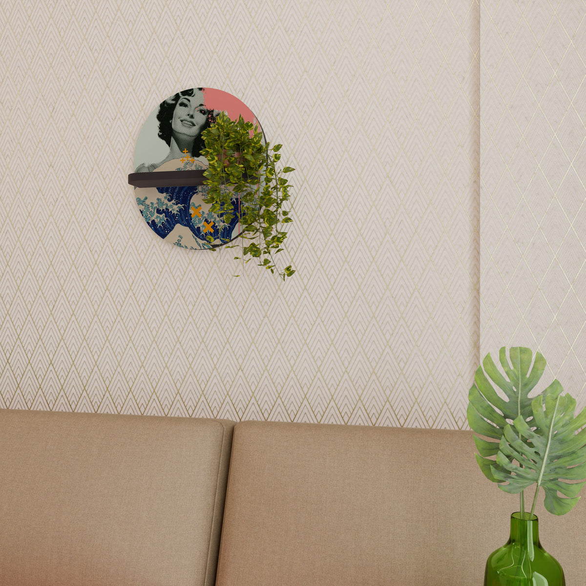 KANAGAWA BEAUTY Διακοσμητικό Ράφι Art Shelf