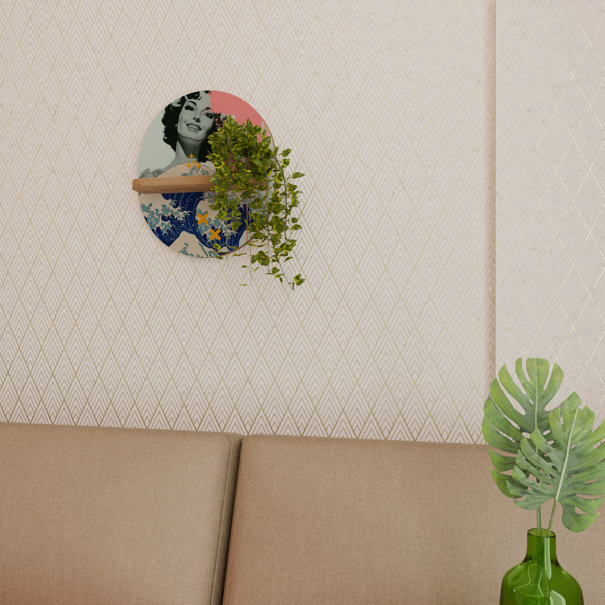 KANAGAWA BEAUTY Διακοσμητικό Ράφι Art Shelf