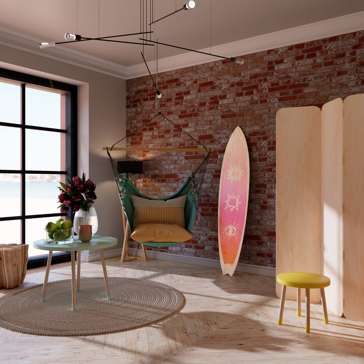 DAZZLING DESIGN Διακοσμητική σανίδα Surf