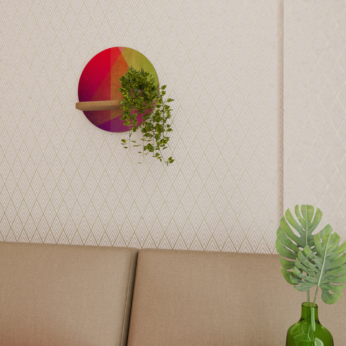 VIVID GEOMETRY Διακοσμητικό Ράφι Art Shelf