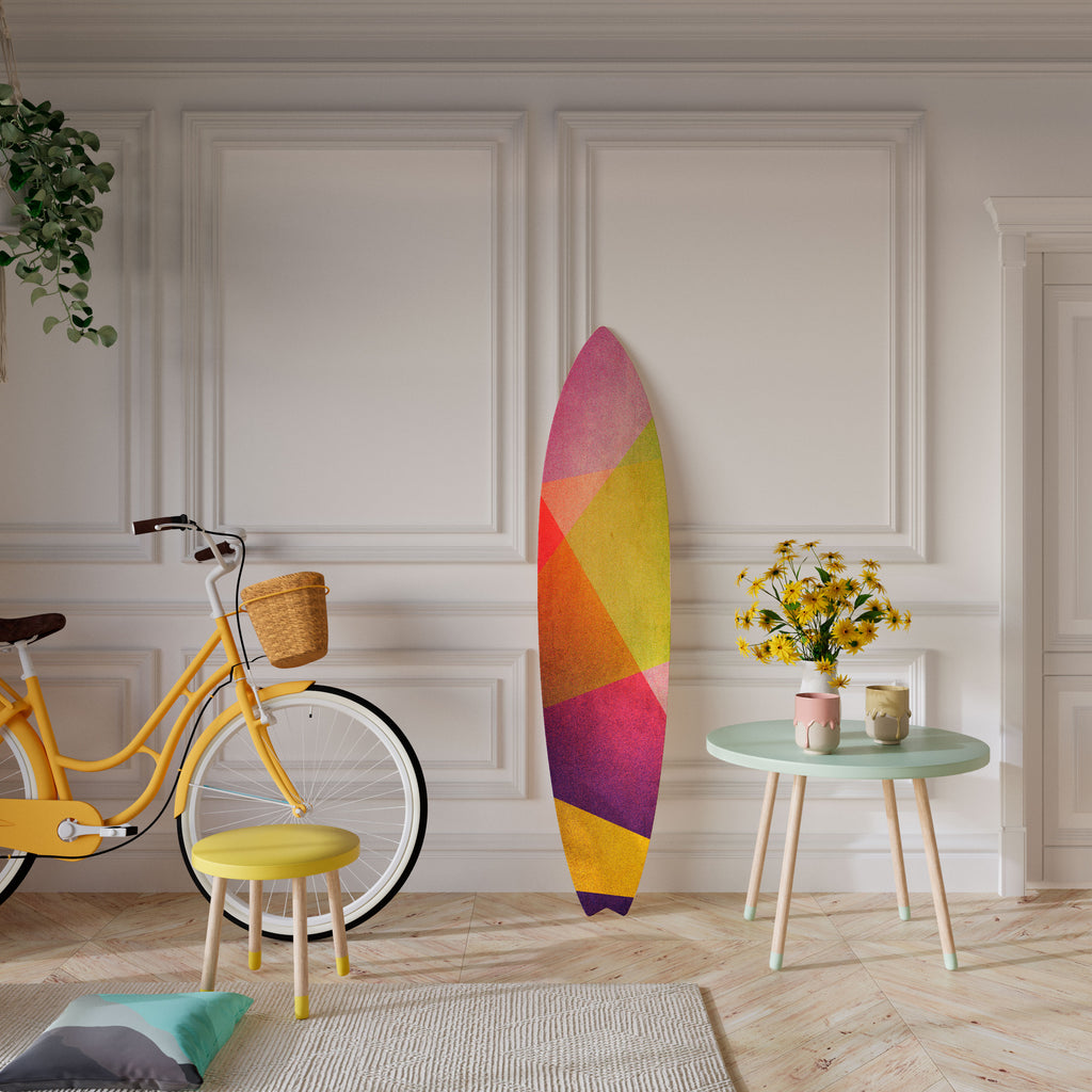 VIVID GEOMETRY Surfboard Decorative Panel