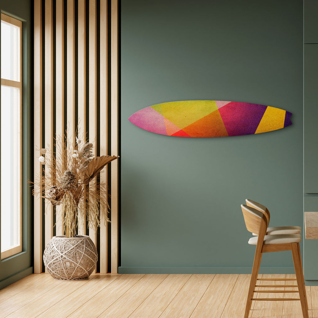 VIVID GEOMETRY Surfboard Decorative Panel