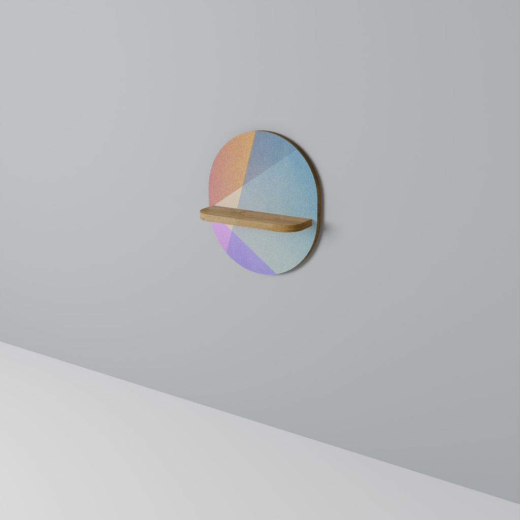 Οβάλ Ράφι BRIGHT GEOMETRIA σε Φως Δρυός