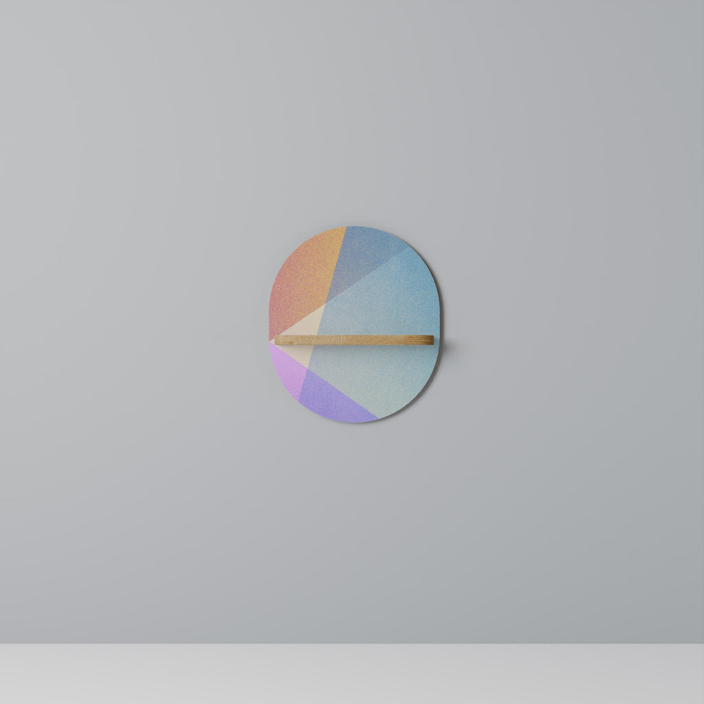 Οβάλ Ράφι BRIGHT GEOMETRIA σε Φως Δρυός