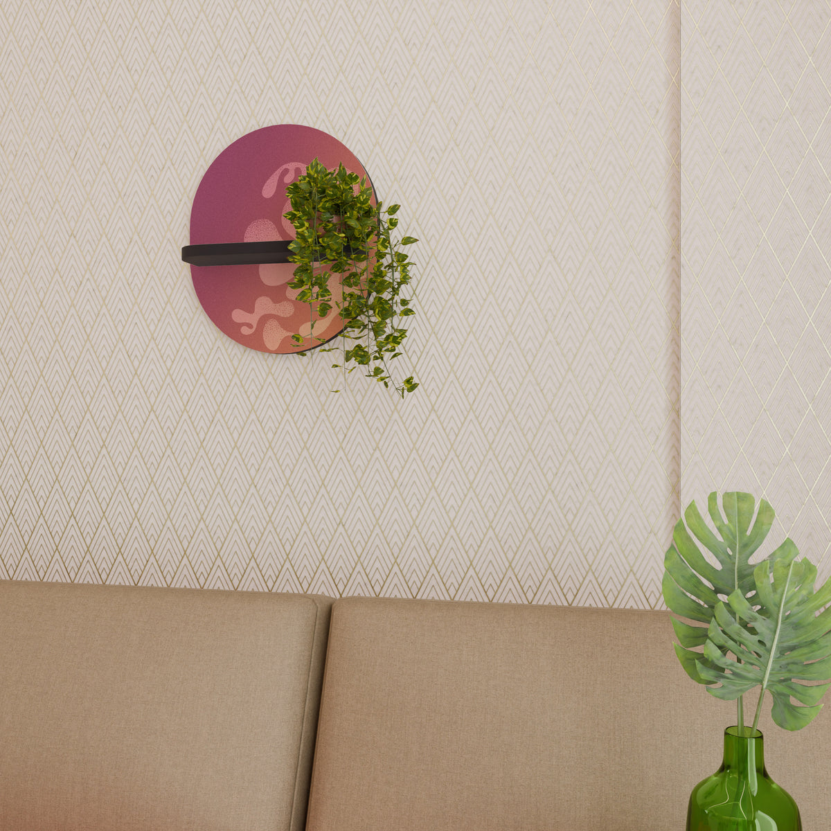 IRREGULAR PINK Διακοσμητικό Ράφι Art Shelf