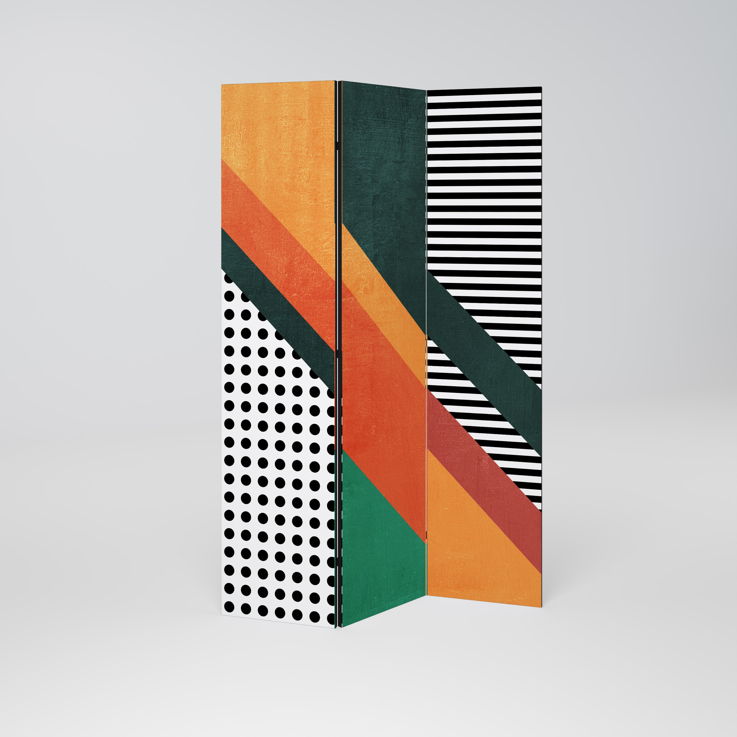 MAKESHIFT ARTISTRY Διακοσμητικό παραβάν με 3 πάνελ