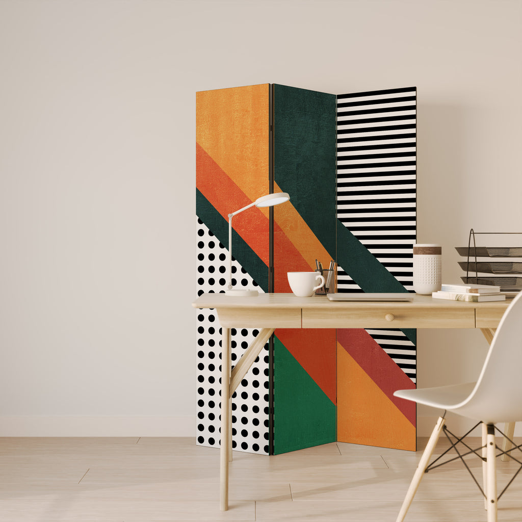 MAKESHIFT ARTISTRY Διακοσμητικό παραβάν με 3 πάνελ