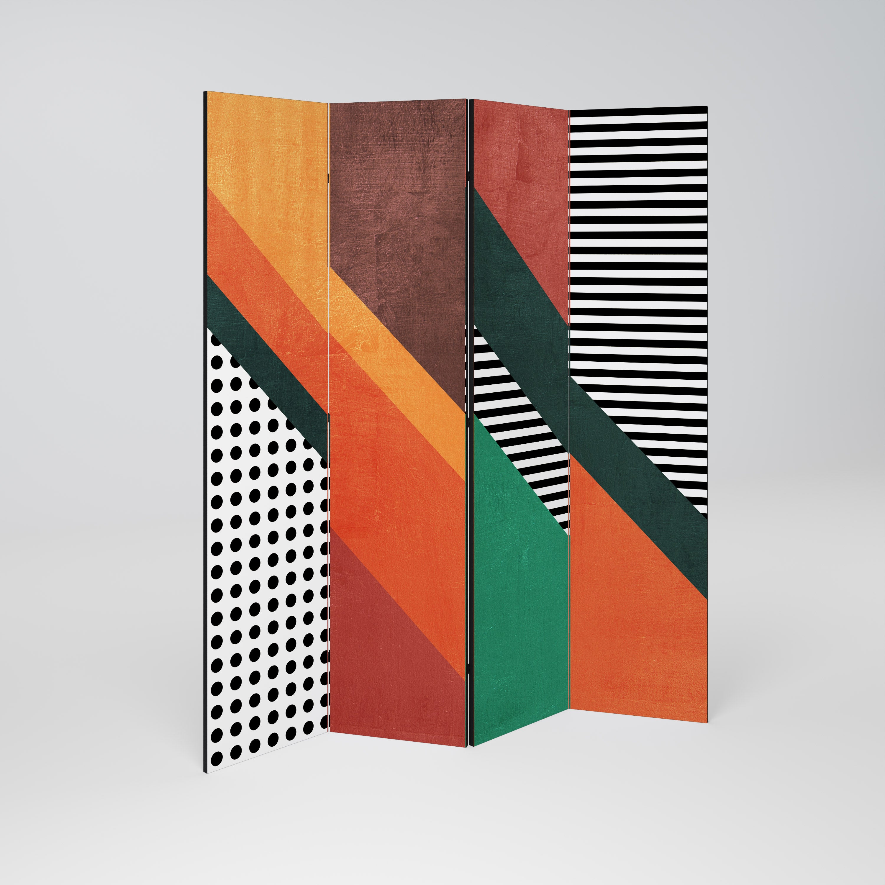 MAKESHIFT ARTISTRY 4-Panel Room Divider