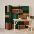 EARTHY FIGURES Παραβάν με 5 πάνελ