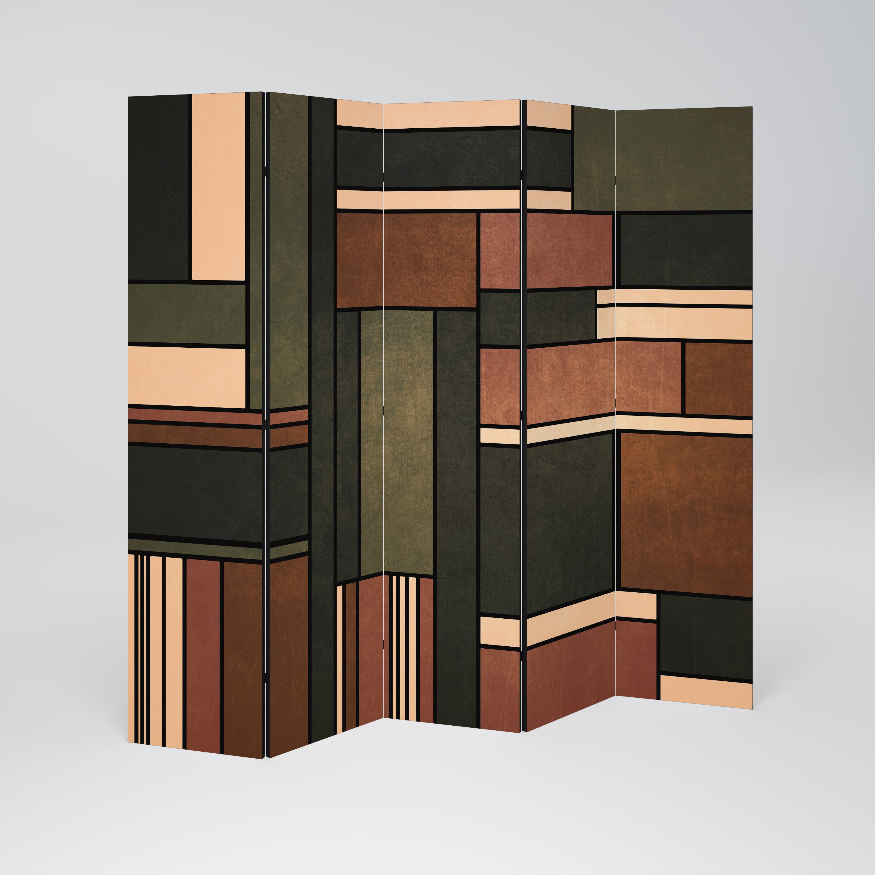 FIGURES OF NATURE 5-Panel Room Divider