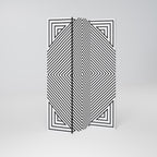 POLYGON ILLUSION Διακοσμητικό παραβάν με 3 πάνελ