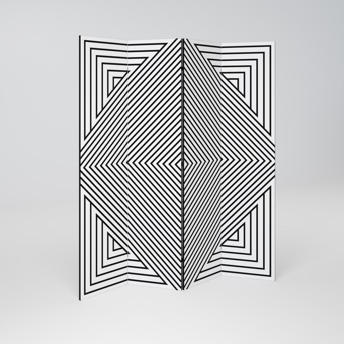 POLYGON ILLUSION Παραβάν με 4 πάνελ