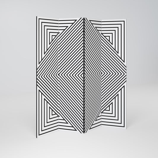 POLYGON ILLUSION Παραβάν με 4 πάνελ