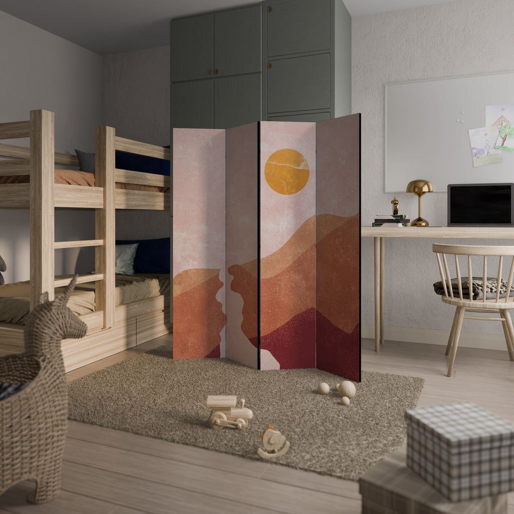 LUMINOUS SUNLIGHT 4-Panel Room Divider