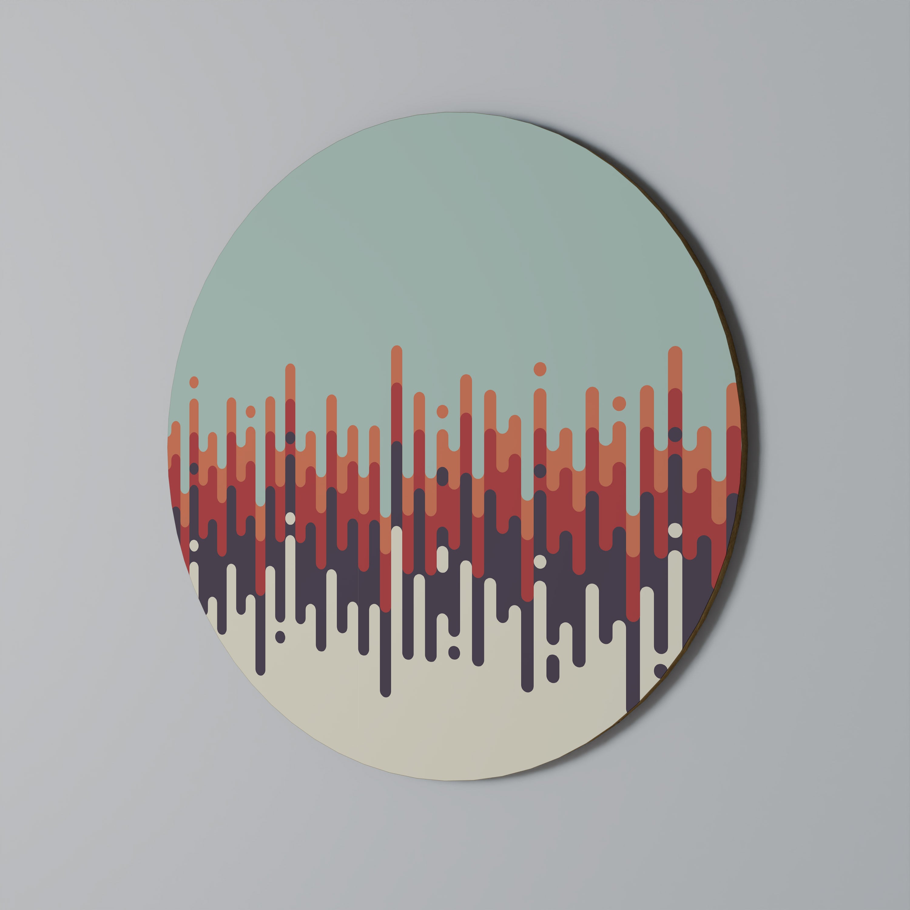 CHROMA CONTOURS Round Wall Art