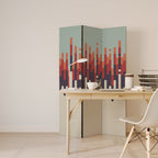 CHROMA CONTOURS Διακοσμητικό παραβάν με 3 πάνελ