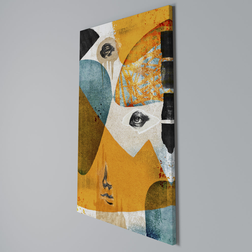 ABSTRACT FACES Κατακόρυφος Πίνακας σε Καμβά