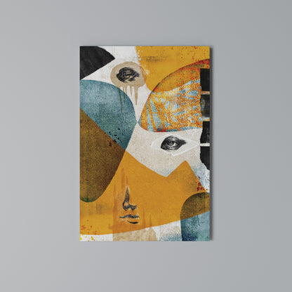 ABSTRACT FACES Κατακόρυφος Πίνακας σε Καμβά