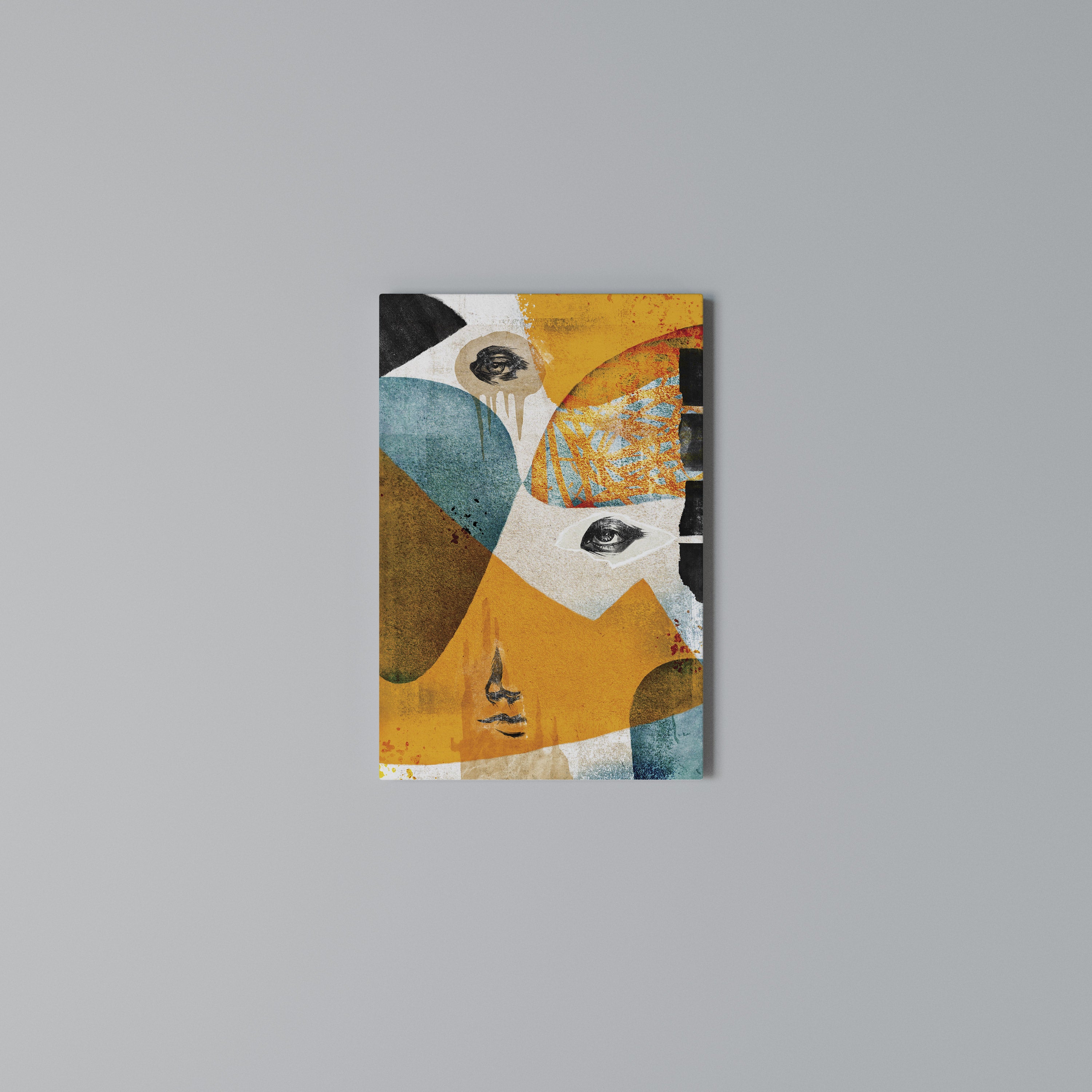 ABSTRACT FACES Κατακόρυφος Πίνακας σε Καμβά