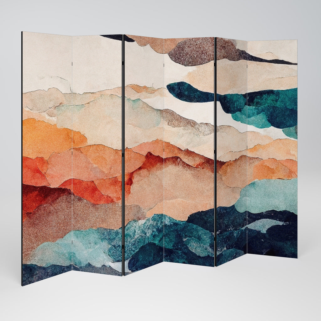 ABSTRACT LANDSCAPE Διακοσμητικό διαχωριστικό δωματίου 6 πάνελ