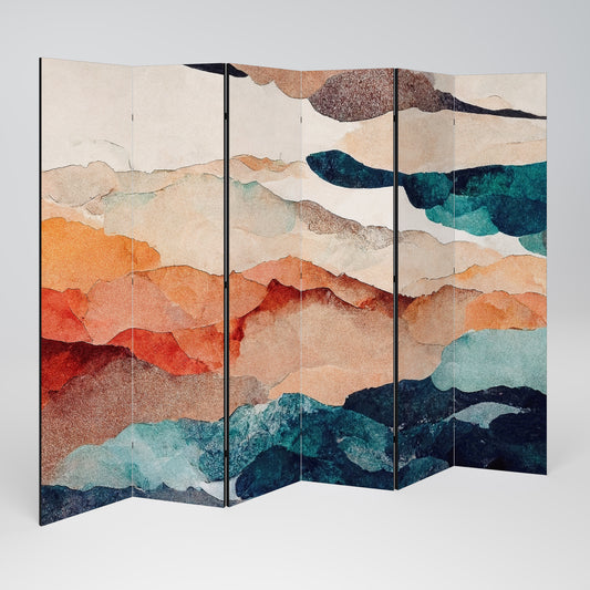 ABSTRACT LANDSCAPE Παραβάν με 6 πάνελ