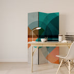 CIRCULAR RHAPSODY Διακοσμητικό παραβάν με 3 πάνελ