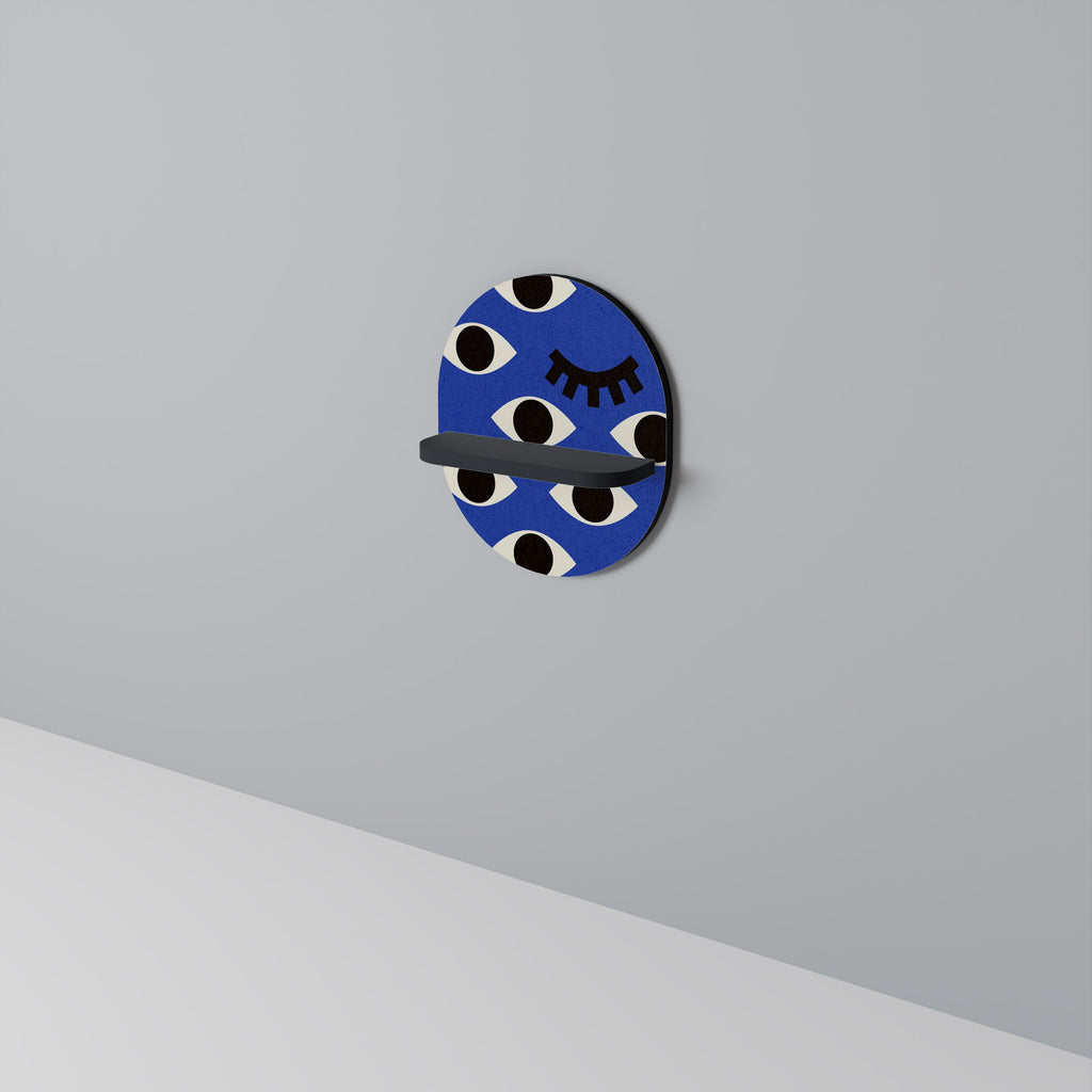 Οβάλ Ράφι GEOMETRIC EYES σε Μαύρο Φινίρισμα