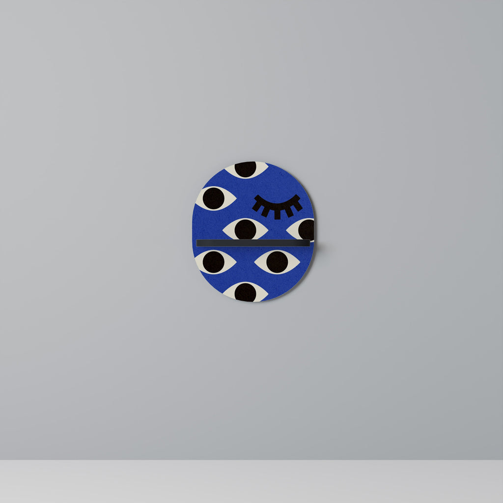 Οβάλ Ράφι GEOMETRIC EYES σε Μαύρο Φινίρισμα