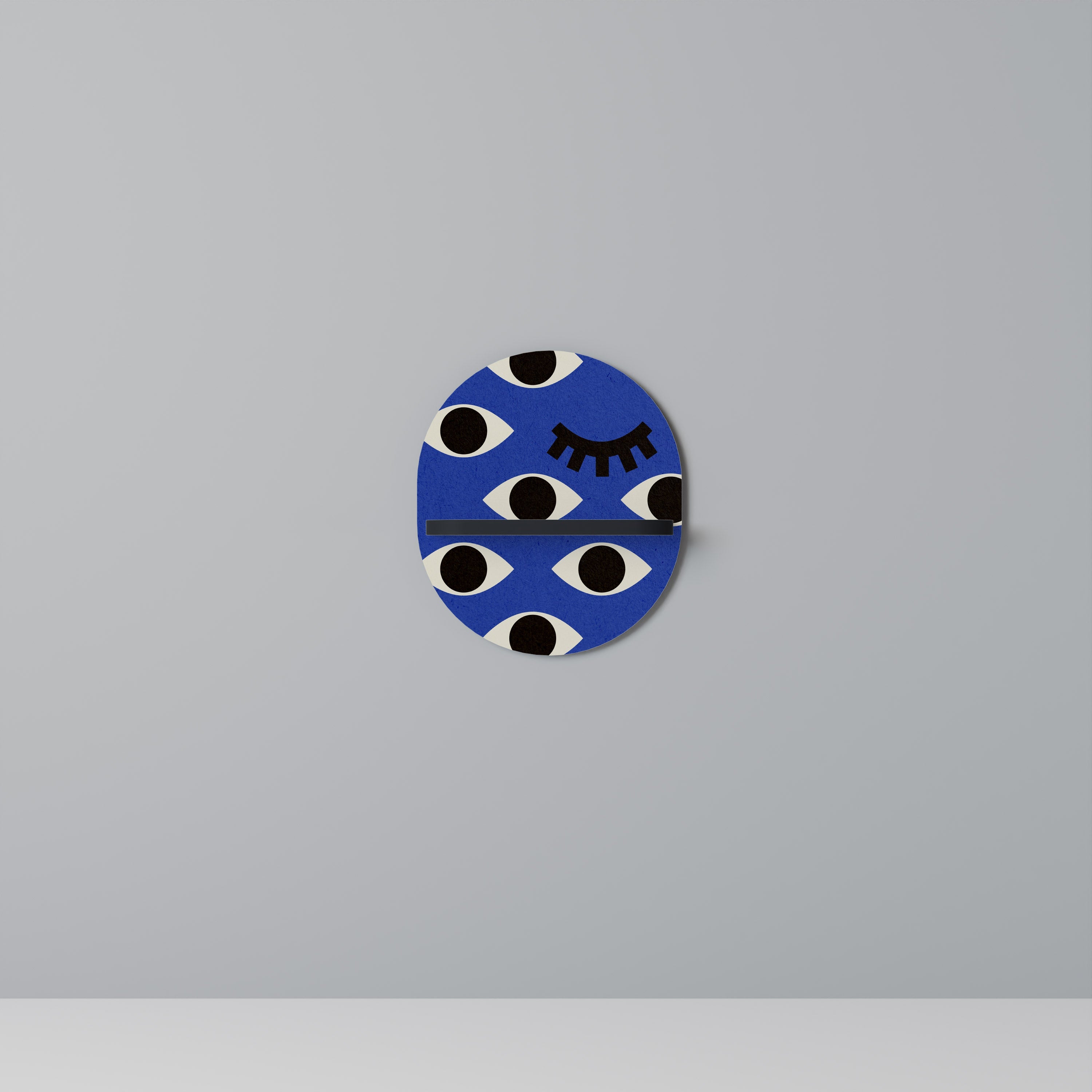 Οβάλ Ράφι GEOMETRIC EYES σε Μαύρο Φινίρισμα