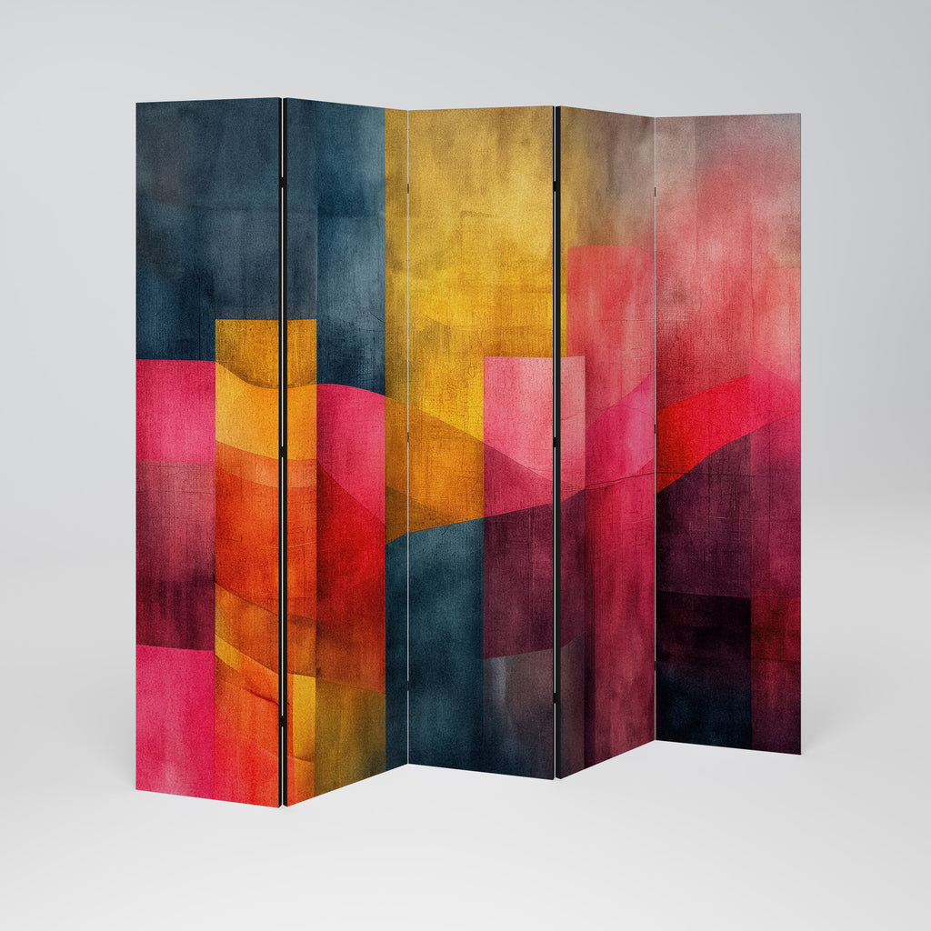 COLORFUL SOUNDS 5-Panel Room Divider