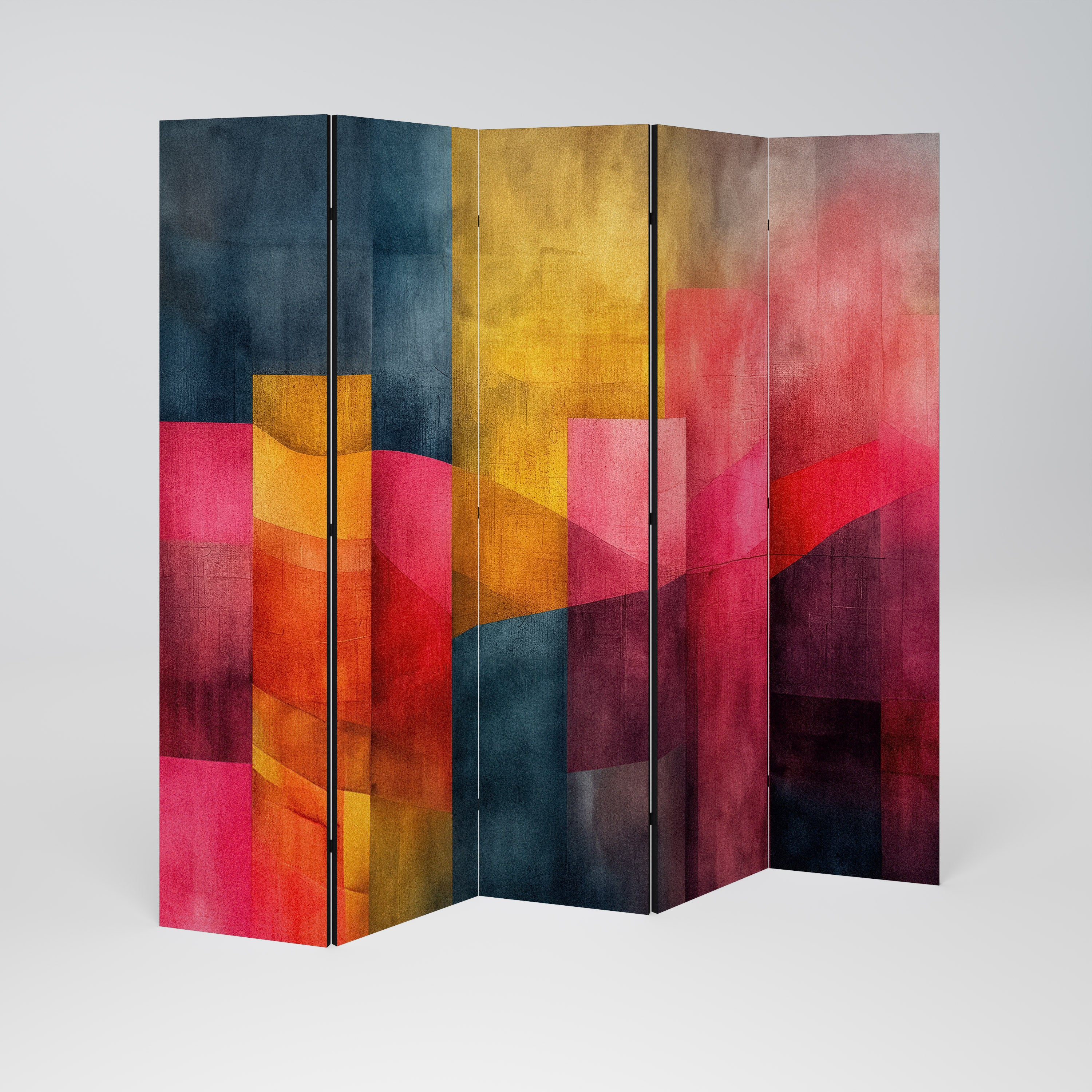 COLORFUL SOUNDS 5-Panel Room Divider