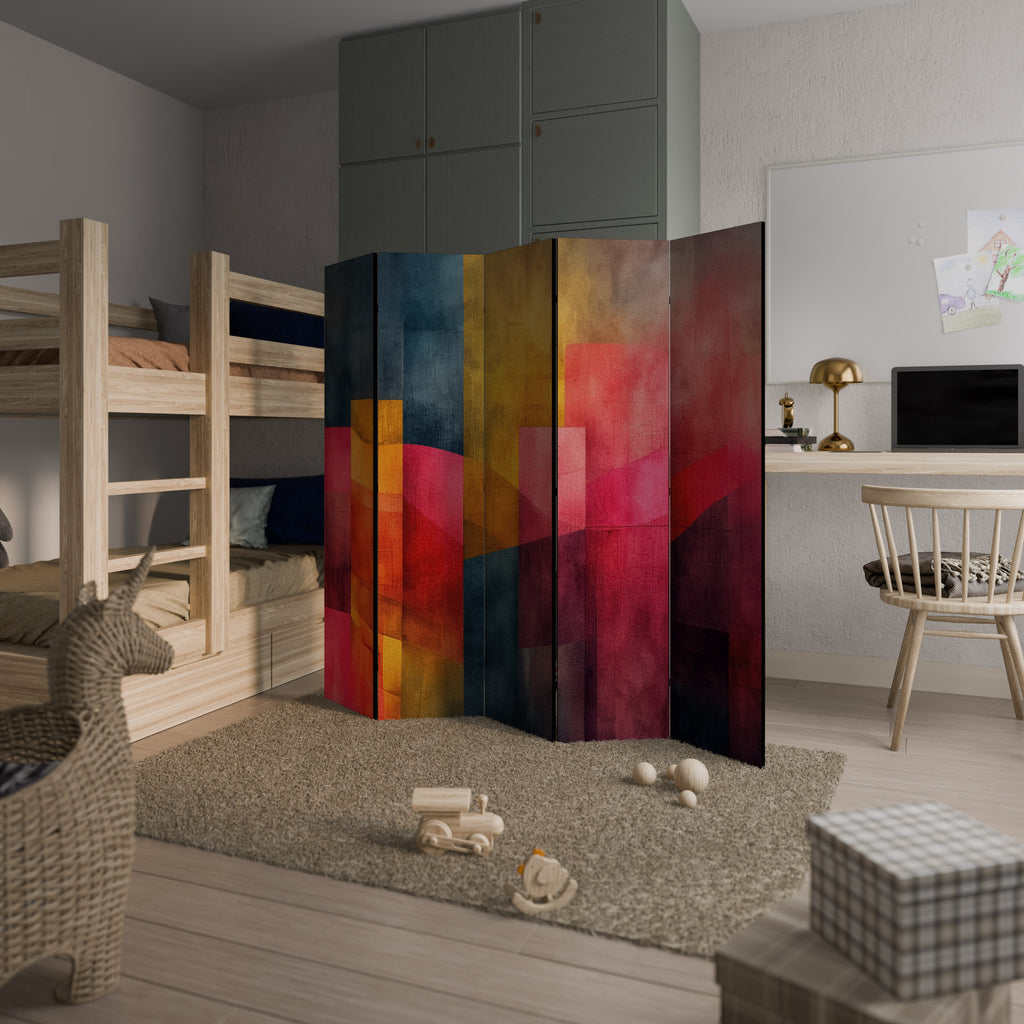 COLORFUL SOUNDS 5-Panel Room Divider