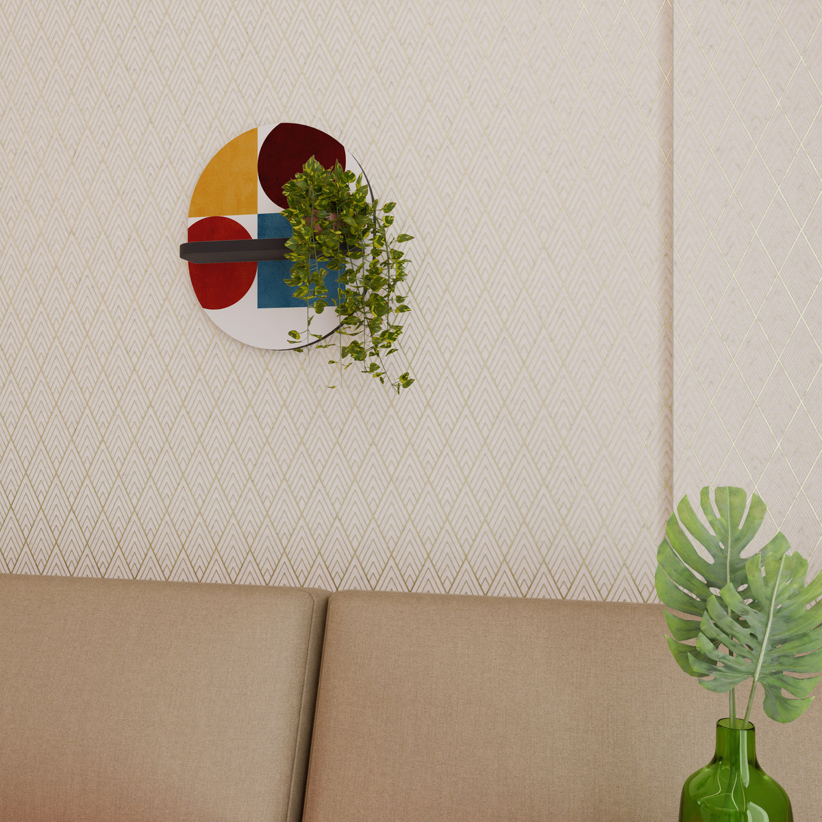 GEOMETRIC PUZZLE Διακοσμητικό Ράφι Art Shelf