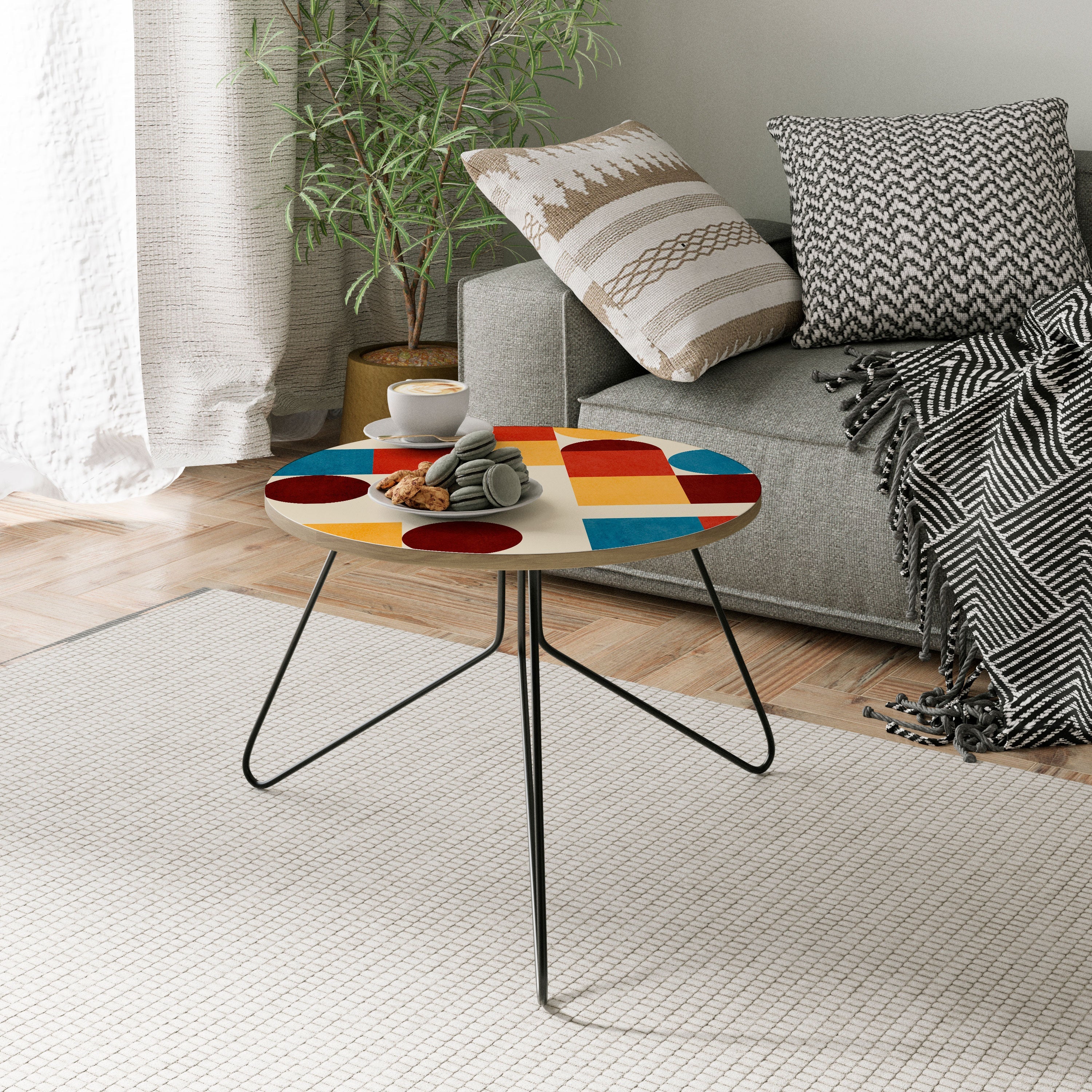 GEOMETRIC PUZZLE Coffee Table 60
