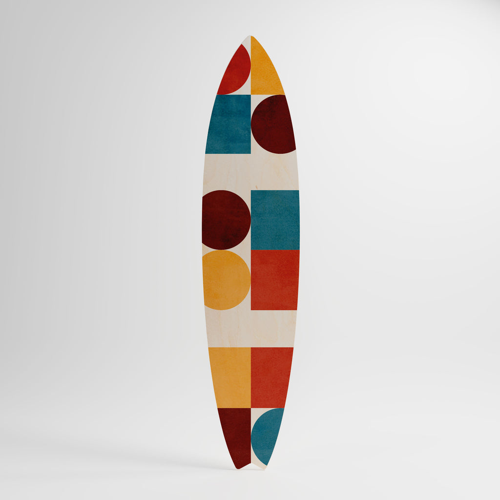 GEOMETRIC PUZZLE Surfboard Decorative Panel
