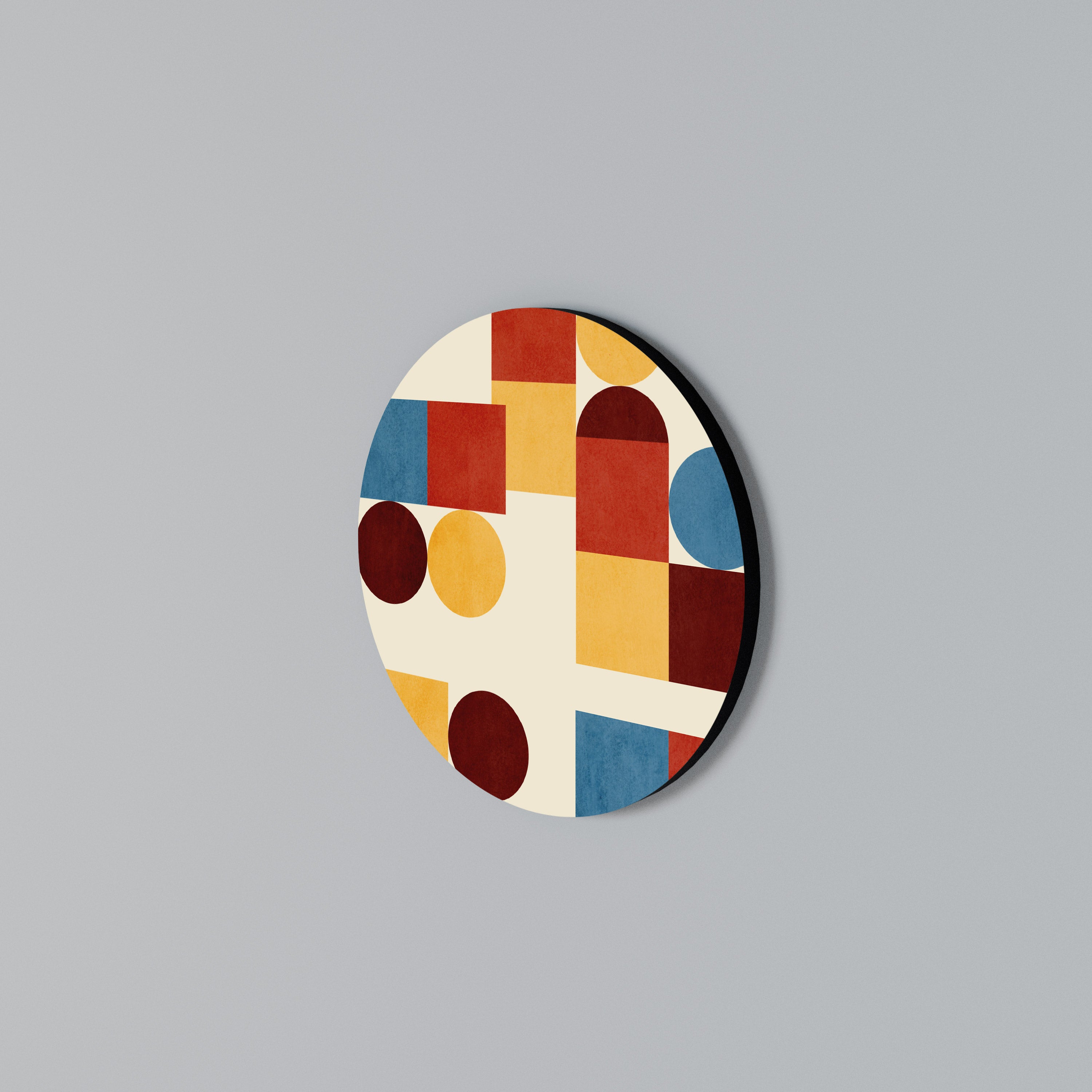 GEOMETRIC PUZZLE Στρογγυλός πίνακας ζωγραφικής