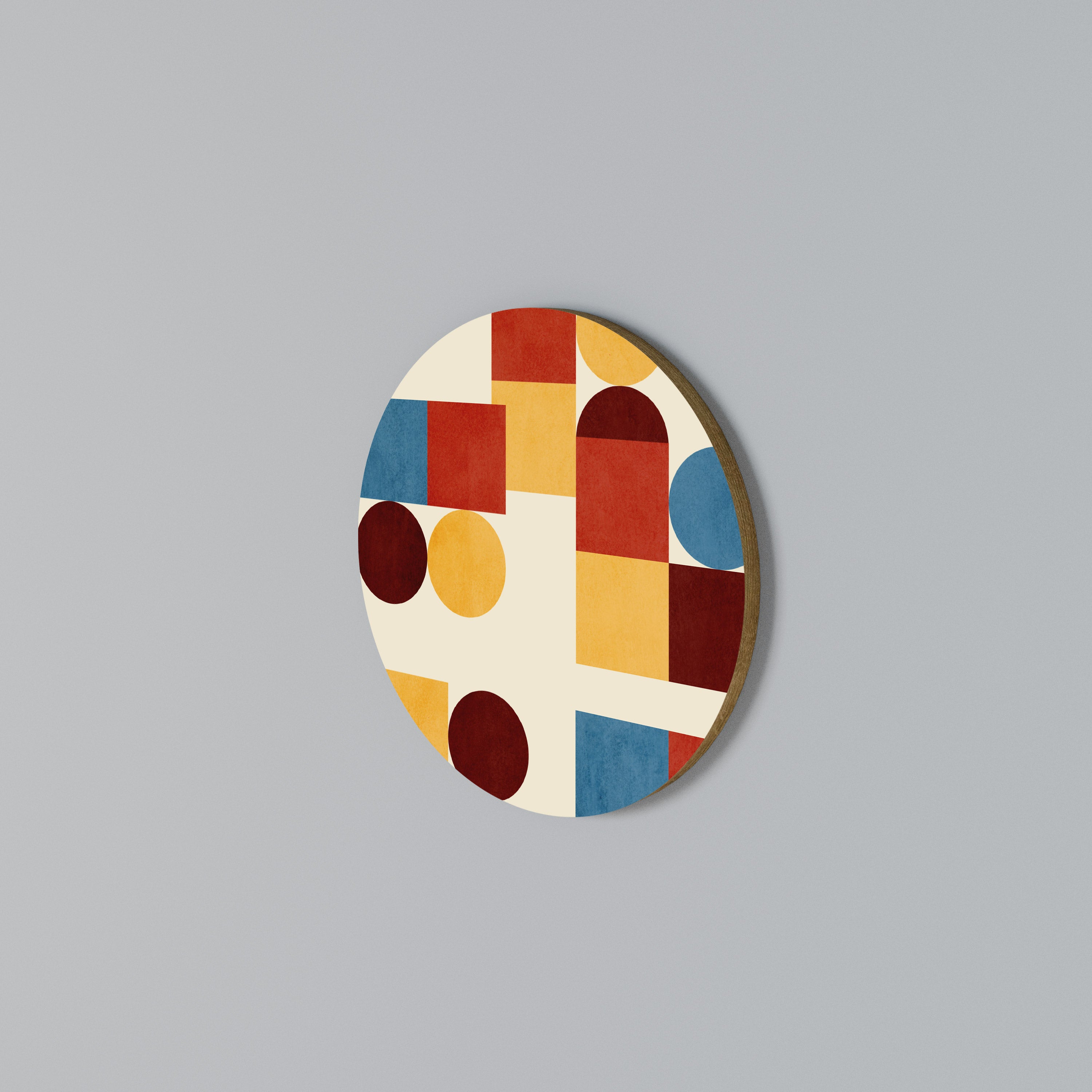 GEOMETRIC PUZZLE Στρογγυλός πίνακας ζωγραφικής