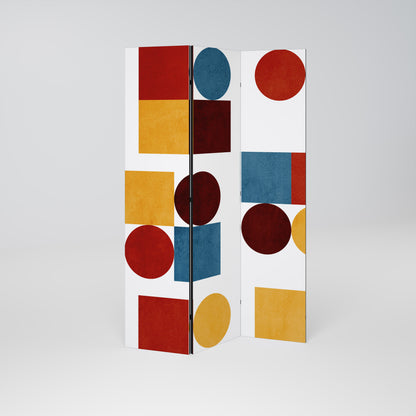 GEOMETRIC PUZZLE Παραβάν με 3 πάνελ