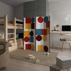 GEOMETRIC PUZZLE Παραβάν με 4 πάνελ