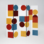 GEOMETRIC PUZZLE Παραβάν με 5 πάνελ