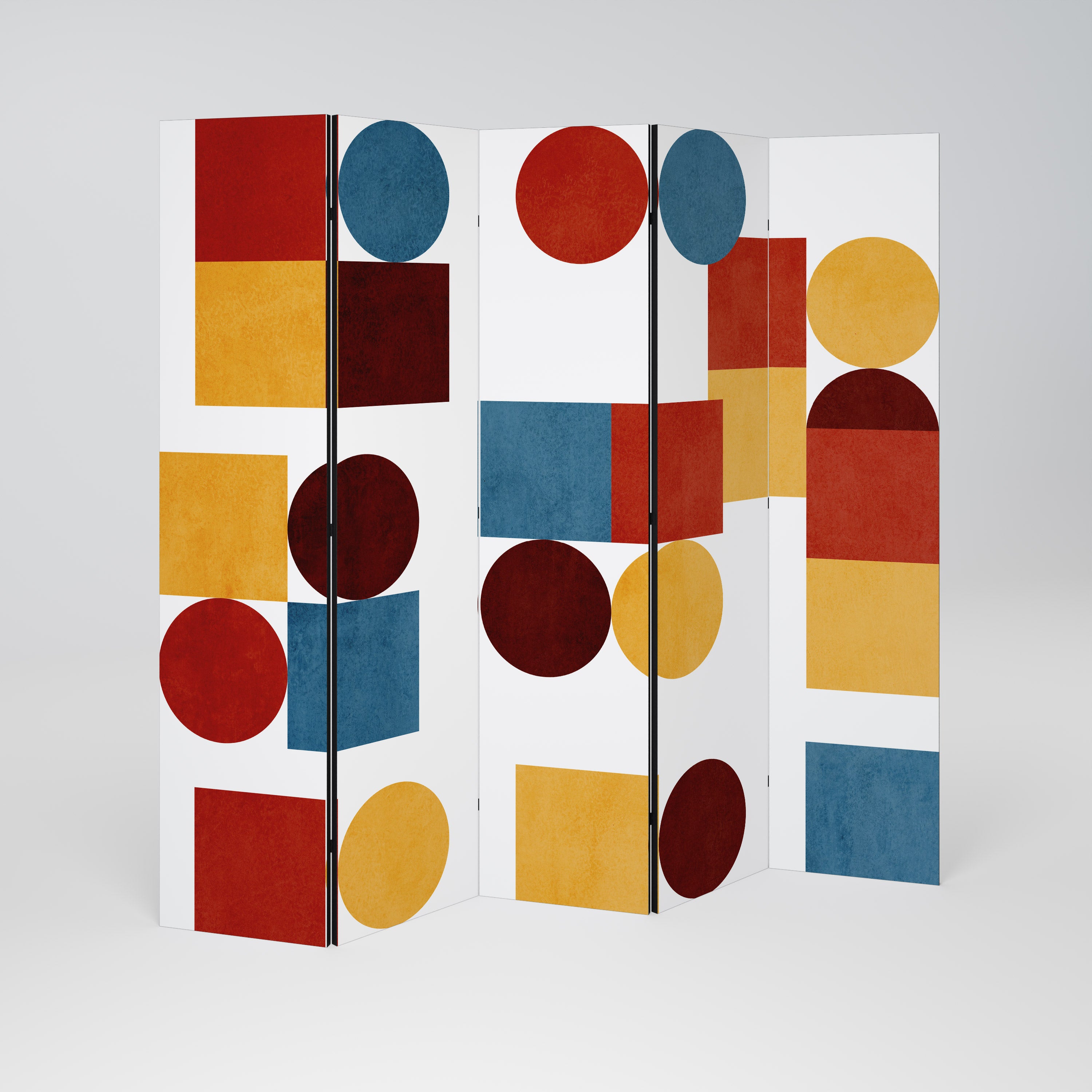 GEOMETRIC PUZZLE Παραβάν με 5 πάνελ