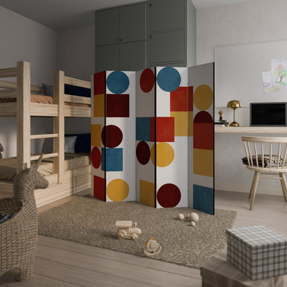 GEOMETRIC PUZZLE Παραβάν με 5 πάνελ