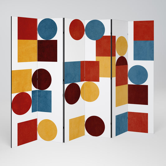 GEOMETRIC PUZZLE Παραβάν με 6 πάνελ