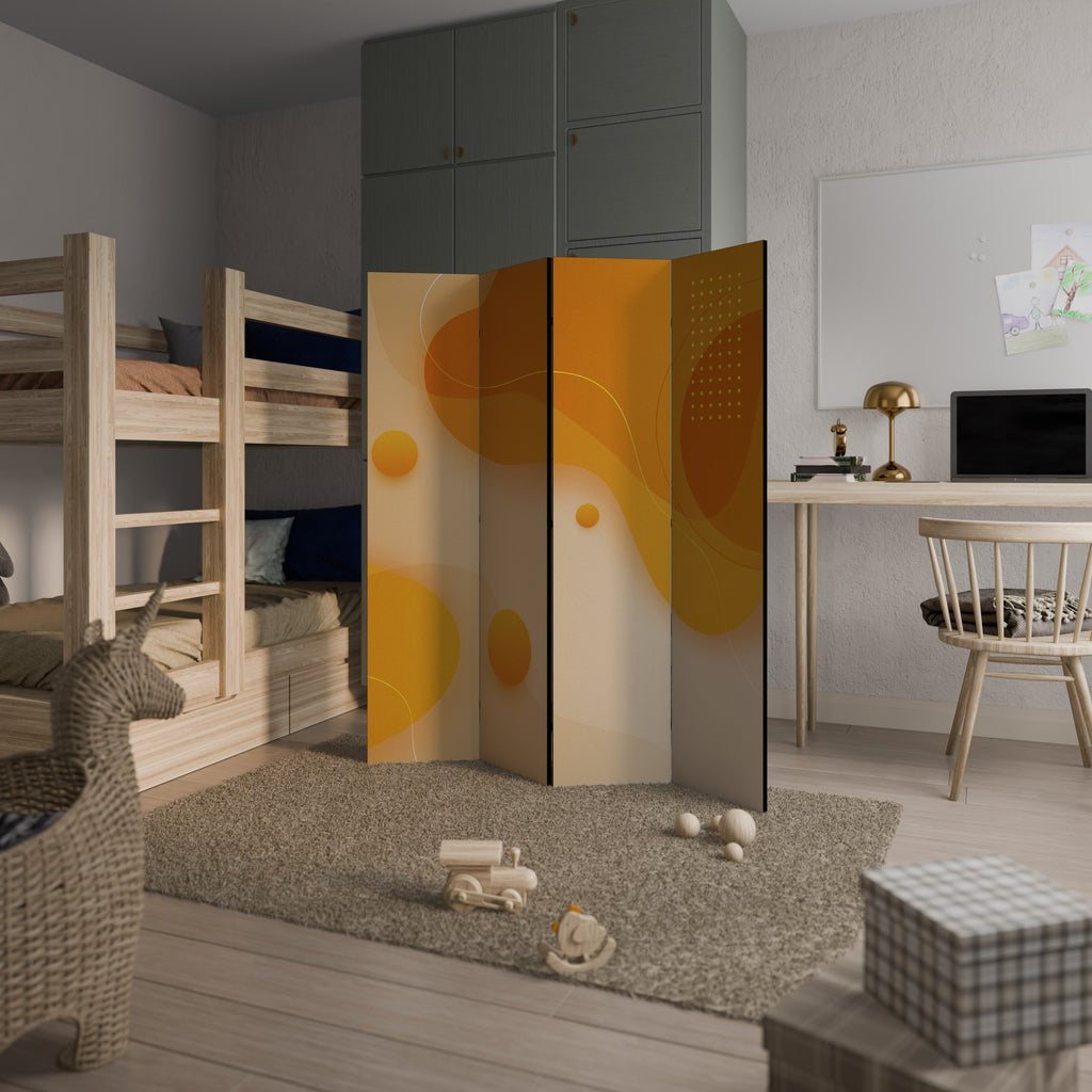 ORANGE ARRANGEMENT Παραβάν με 4 πάνελ