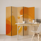 ORANGE ARRANGEMENT 5-Panel Room Divider