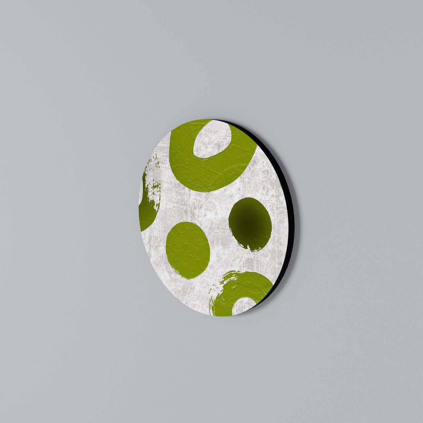 GREEN RHAPSODY Στρογγυλός πίνακας ζωγραφικής