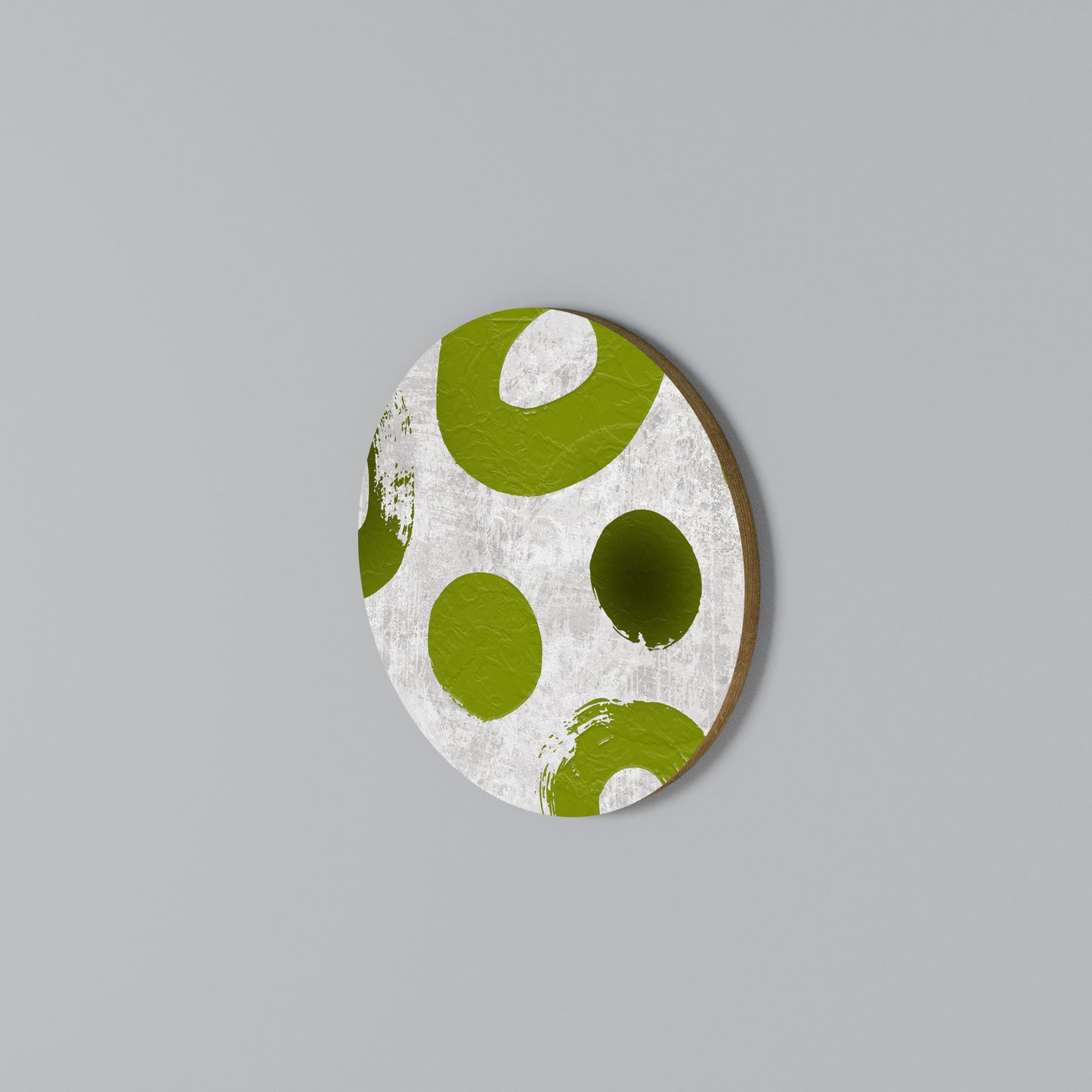 GREEN RHAPSODY Στρογγυλός πίνακας ζωγραφικής