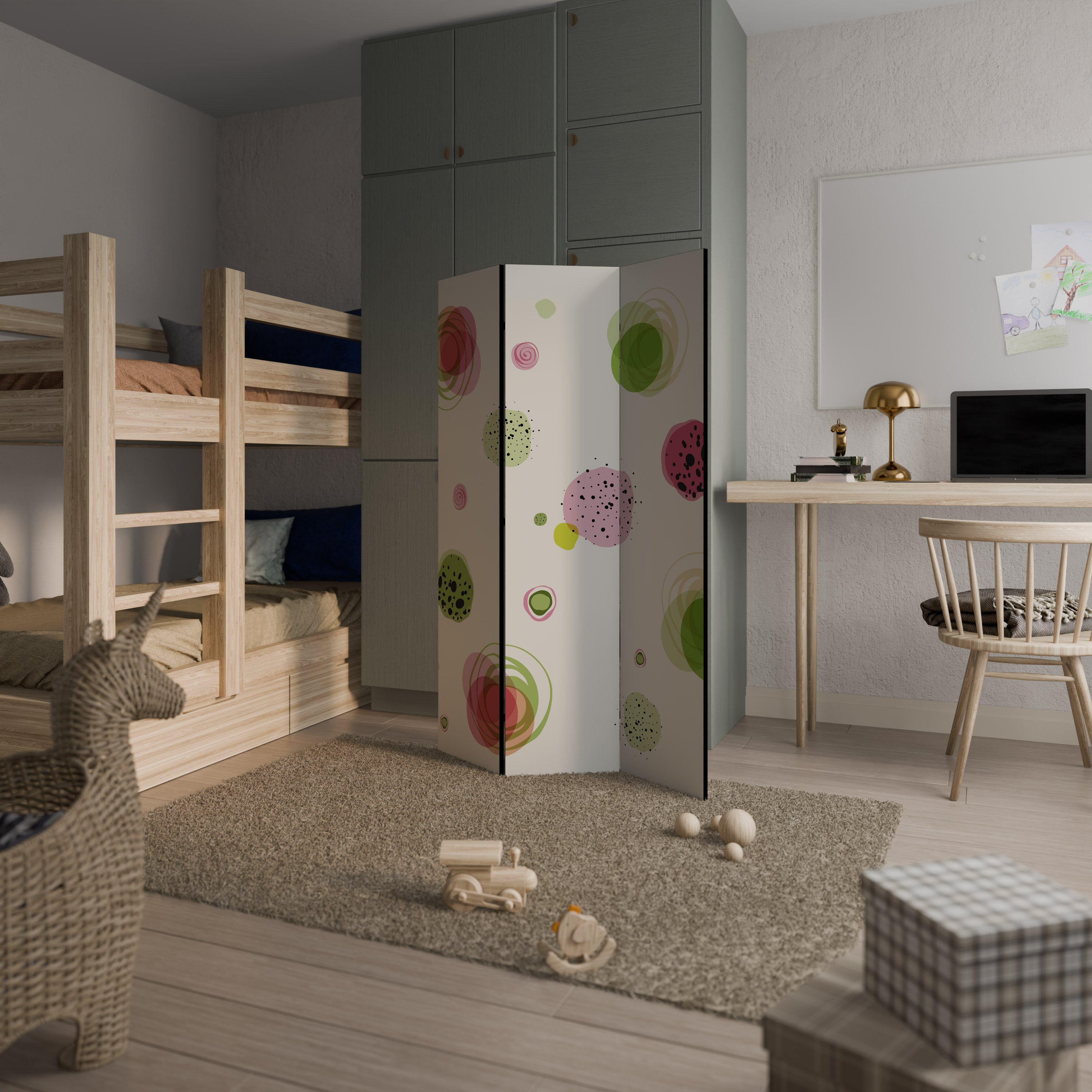 COLORFUL COSMOS 3-Panel Room Divider